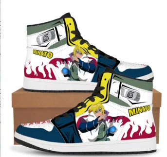 Men's Anime Sneakers Demon Slayer Anime Shoes Cartoon Tanjirou Cosplay Men Casual High Top Shoes Anime Shoes Running Sneakers