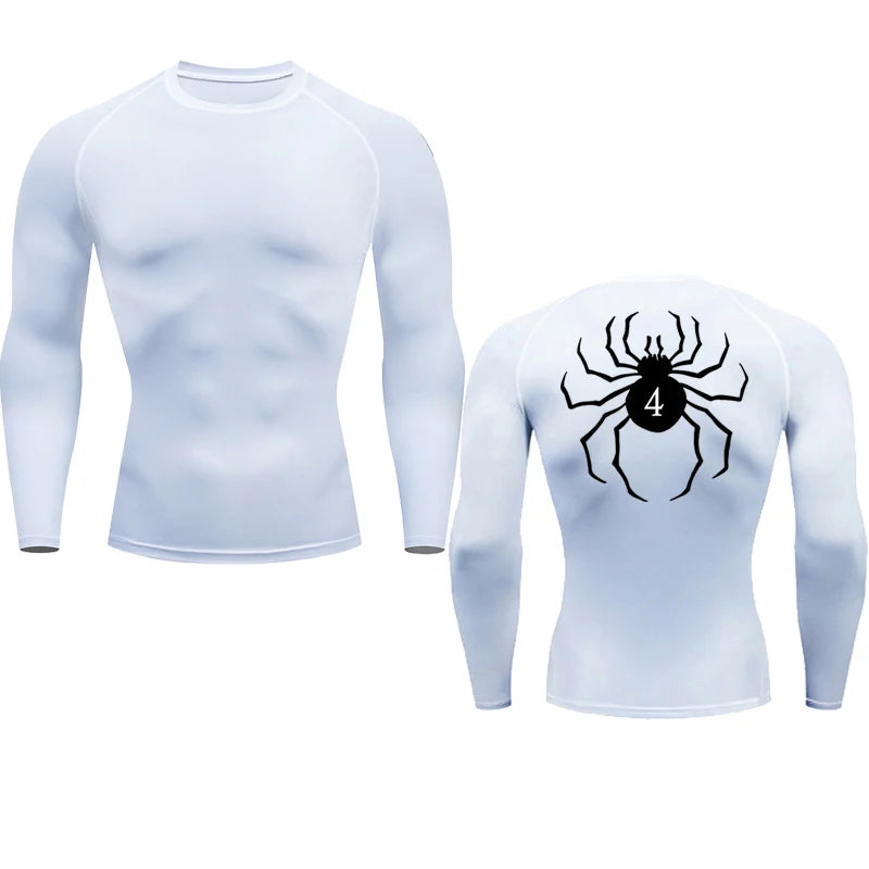 Anime Hunter X Hunter Compression Tshirt Quick Dry Running Gym Fitness Tight Sportswear Summer Breathable Spider Short Sleeve