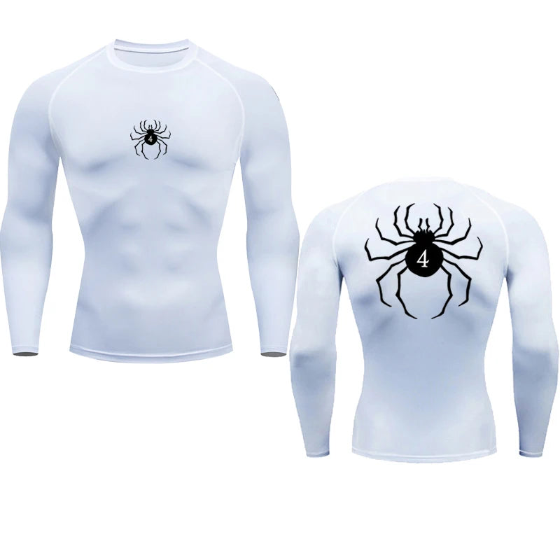 Anime Hunter X Hunter Compression Tshirt Quick Dry Running Gym Fitness Tight Sportswear Summer Breathable Spider Short Sleeve