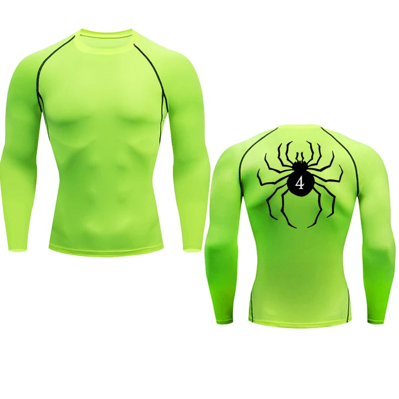 Anime Hunter X Hunter Compression Tshirt Quick Dry Running Gym Fitness Tight Sportswear Summer Breathable Spider Short Sleeve