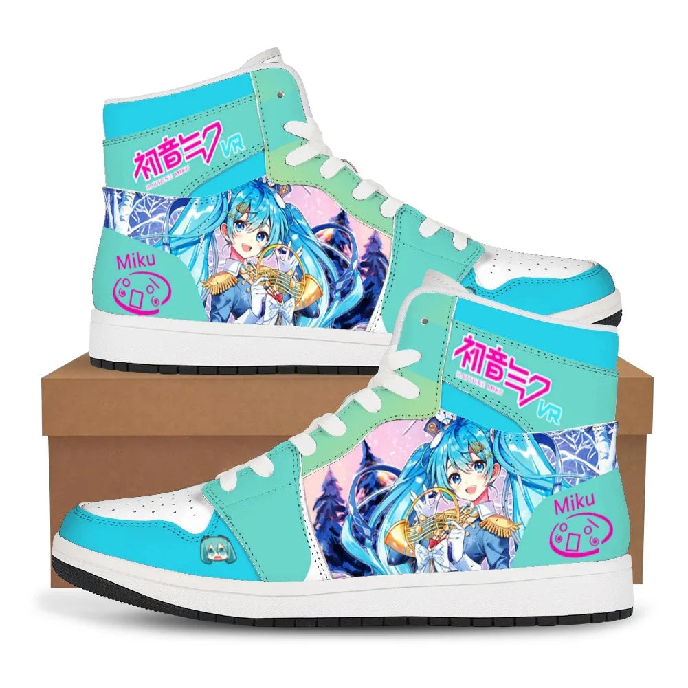 Men's Anime Sneakers Demon Slayer Anime Shoes Cartoon Tanjirou Cosplay Men Casual High Top Shoes Anime Shoes Running Sneakers